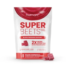 HUMANN SUPERBEETS POMEGRANATE BERRY HEART CHEWS - 60 COUNT