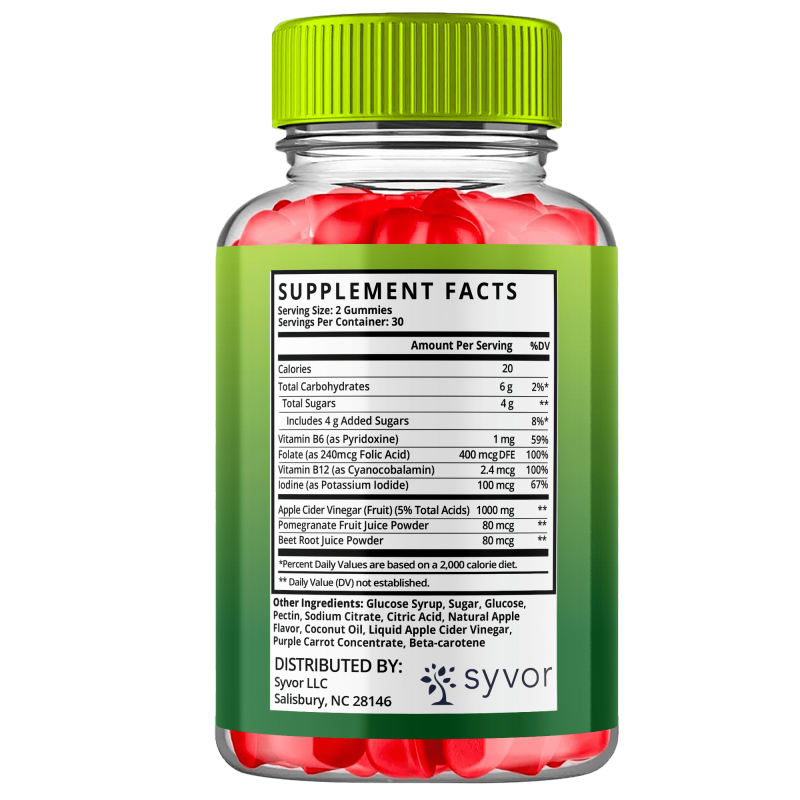 SYVOR NUTRA PRO KETO ACV GUMMIES - STRONG WEIGHT MANAGEMENT SUPPLEMENT - 120 GUMMIES