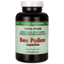 BEE POLLEN CAPSULES - 500MG - 200 COUNT ORGANIC