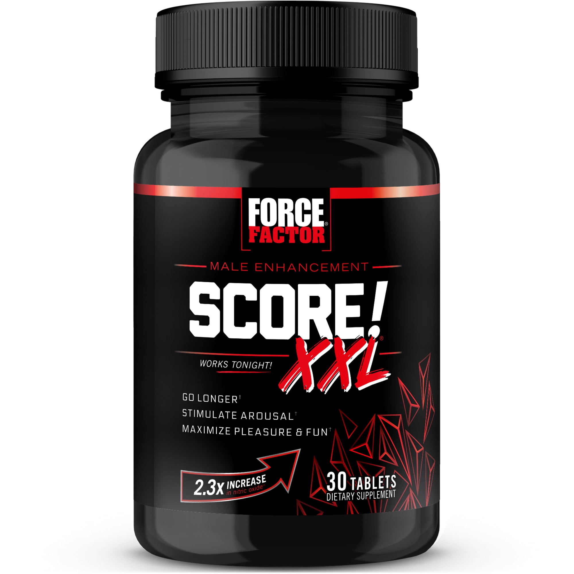 FORCE FACTOR SCORE! XXL NITRIC OXIDE BOOSTER FOR MEN, 30 TABLETS