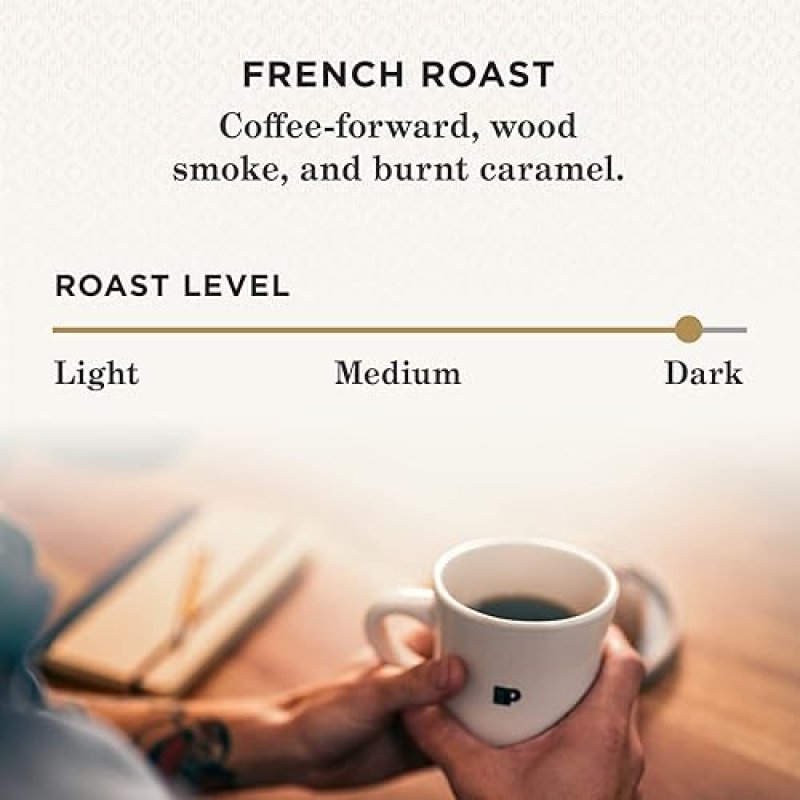 PEET'S COFFEE FRENCH ROAST DARK ROAST K-CUP PODS, 54 COUNT