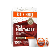 BULLETPROOF THE MENTALIST MEDIUM-DARK ROAST PODS, 10-COUNT 100% ARABICA COFFEE