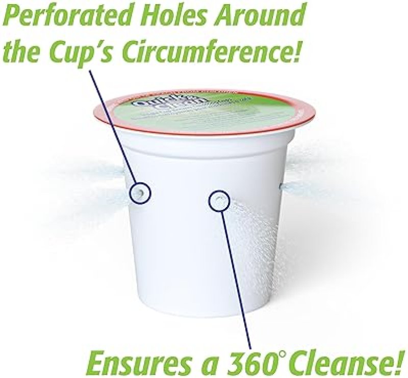 QUICK&CLEAN BEVERAGES KEURIG CLEANING PODS [6-PACK] - K CUP CLEANER FOR KEURIG 2.0 - REMOVES STAINS, NON-TOXIC, ECO-FRIENDLY
