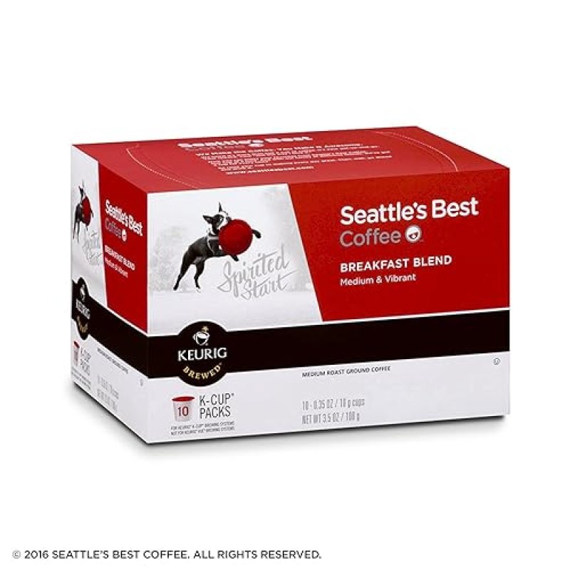 NESTLE COFFEE SEATTLE'S BEST COFFEE BREAKFAST BLEND MEDIUM ROAST K-CUP PODS - 60 PODS