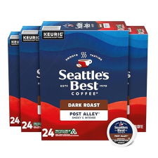 NESTLE COFFEE SEATTLE'S BEST DARK ROAST K-CUP COFFEE PODS, POST ALLEY, 100% ARABICA, 96 PODS