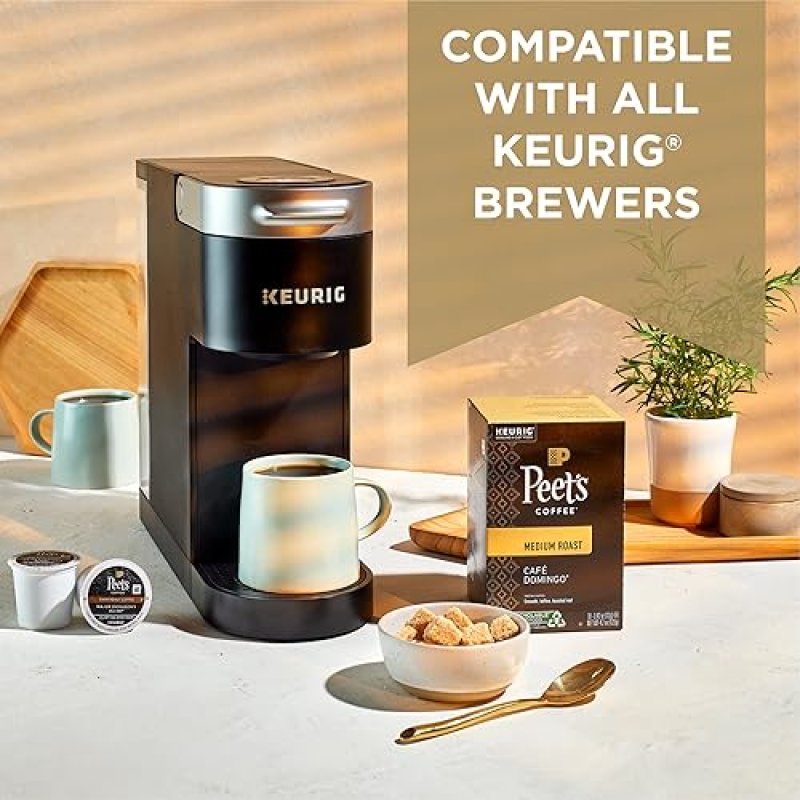 PEET'S COFFEE CARAMEL BRULEE FLAVORED LIGHT ROAST K-CUP PODS - 22 COUNT