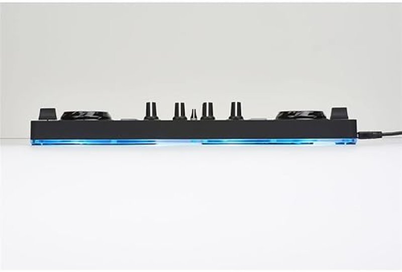 HERCULES DJCONTROL STARLIGHT | USB DJ CONTROLLER WITH SERATO DJ LITE, JOG WHEELS, SOUND CARD & LIGHT SHOW