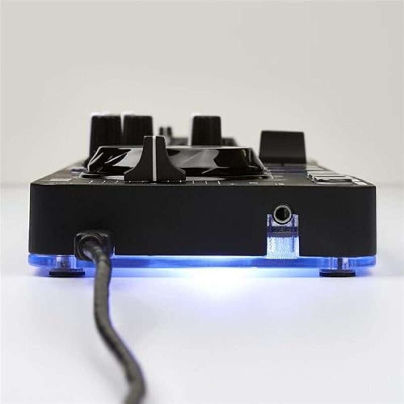HERCULES DJCONTROL STARLIGHT | USB DJ CONTROLLER WITH SERATO DJ LITE, JOG WHEELS, SOUND CARD & LIGHT SHOW