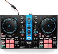 HERCULES DJCONTROL INPULSE 200 MK2 ARCTIC BLUE - DJ CONTROLLER FOR LEARNING - SOFTWARE & TUTORIALS INCLUDED