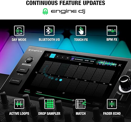 DENON DJ SC LIVE 4 STANDALONE DJ CONTROLLER | STEM SEPARATION | WI-FI STREAMING | BUILT-IN SPEAKERS