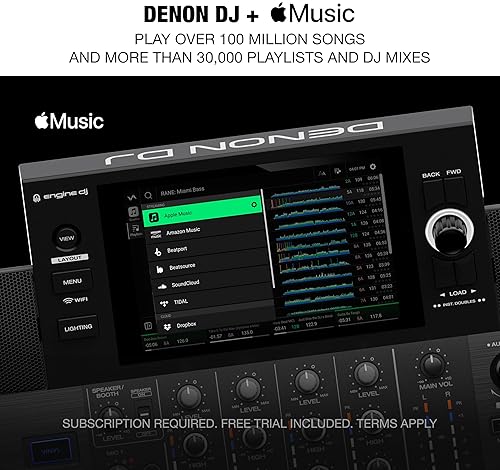 DENON DJ SC LIVE 4 STANDALONE DJ CONTROLLER | STEM SEPARATION | WI-FI STREAMING | BUILT-IN SPEAKERS
