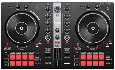 HERCULES DJCONTROL INPULSE 300 MK2 USB DJ CONTROLLER WITH 16 PADS, SOUND CARD & SOFTWARE