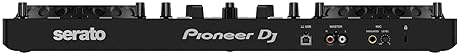PIONEER DDJ-REV1 2-CHANNEL DJ CONTROLLER BUNDLE WITH SERATO DJ LITE, CASE, STAND, CLOTH - BLACK