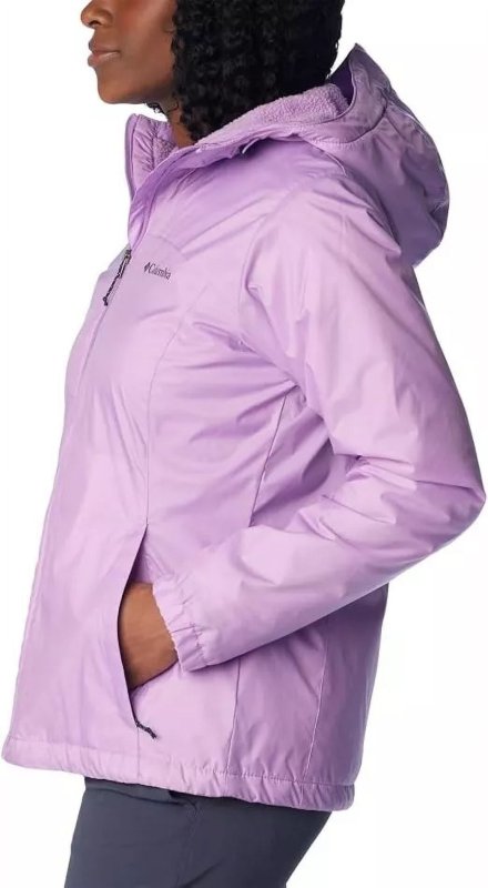COLUMBIA WOMEN'S SHERPA-LINED SWITCHBACK JACKET, GUMDROP, SIZE 2X