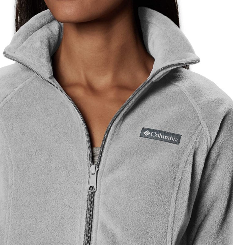 COLUMBIA WOMEN'S BENTON SPRINGS FLEECE JACKET CIRRUS GREY HEATHER SIZE XXL