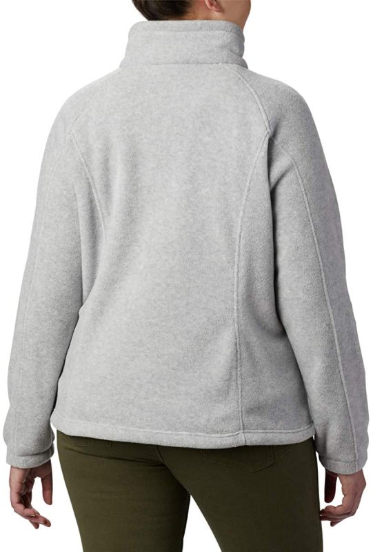 COLUMBIA WOMEN'S BENTON SPRINGS FLEECE JACKET CIRRUS GREY HEATHER SIZE XXL