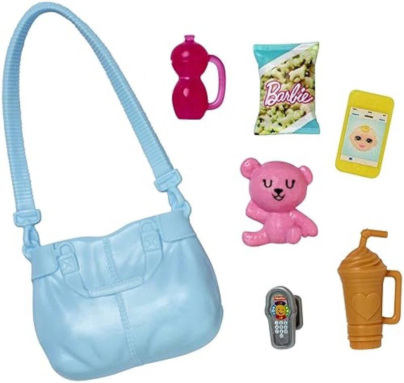 BARBIE SKIPPER BABYSITTERS INC 2 DOLLS & ACCESSORIES SET WITH BRUNETTE SKIPPER DOLL & STROLLER