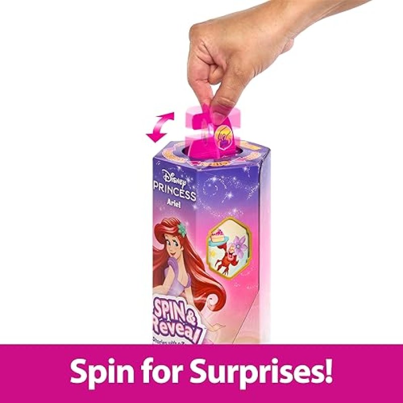 DISNEY PRINCESS ARIEL FASHION DOLL SET WITH 11 SURPRISES & PLAY SCENE