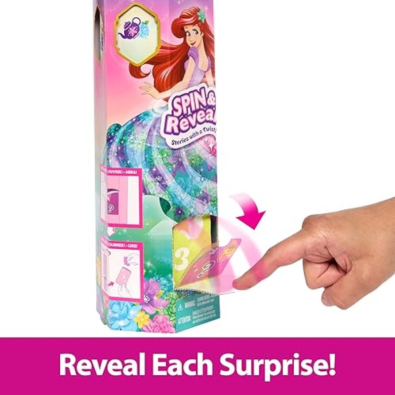 DISNEY PRINCESS ARIEL FASHION DOLL SET WITH 11 SURPRISES & PLAY SCENE