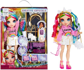 RAINBOW HIGH CRYSTAL FASHION DOLL KIT FOR KIDS - DIY CRYSTAL ACCESSORY MAKE IT SET