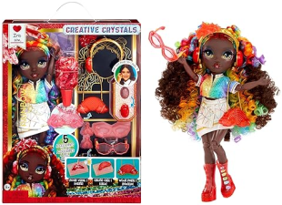 RAINBOW HIGH CRYSTAL IRIS FASHION DOLL 11" WITH DIY CRYSTAL ACCESSORY KIT - KIDS GIFT 8+