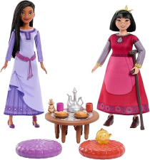 DISNEY WISH TOYS BEST FRIENDS TEA TIME PLAYSET WITH ASHA & DAHLIA DOLLS, 2 FIGURES & 10 ACCESSORIES