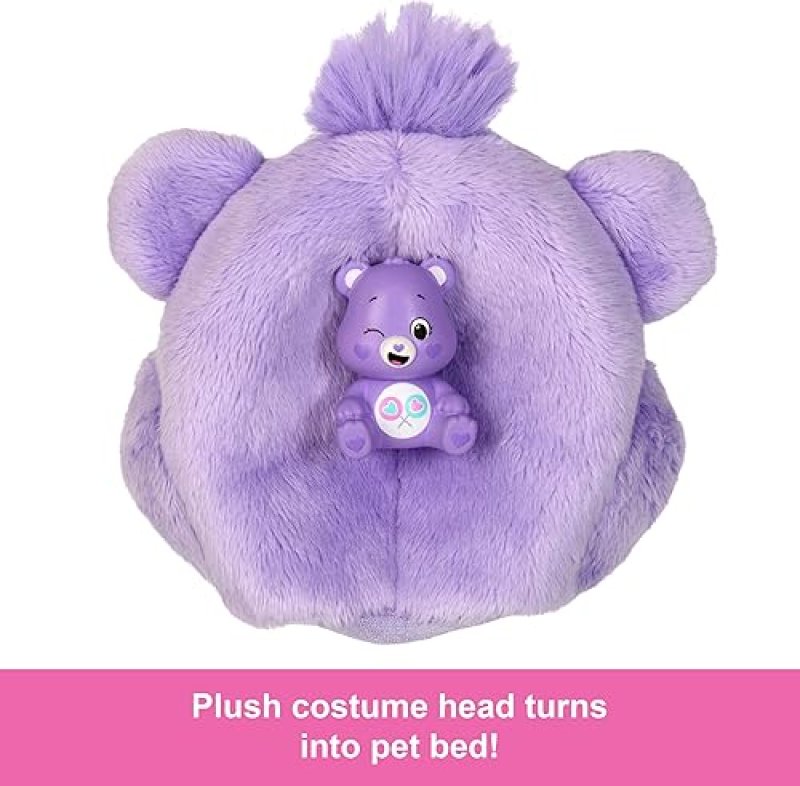 BARBIE CUTIE REVEAL DOLL & CARE BEARS SHARE BEAR COSTUME SET - 10 SURPRISES, COLOR CHANGE, MINI BEAR