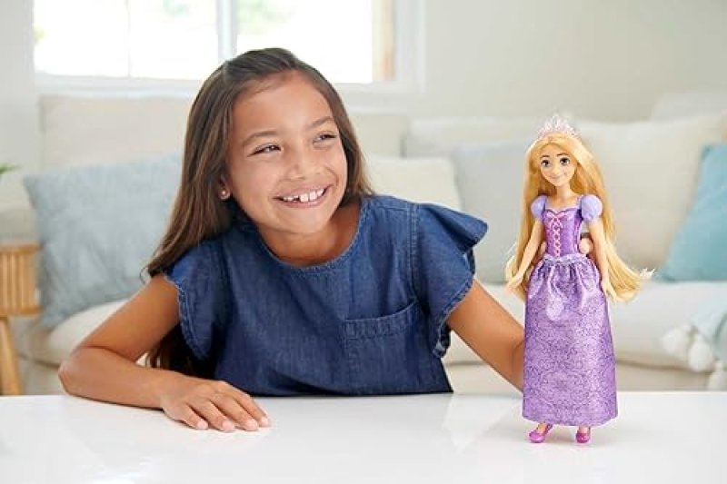 MATTEL DISNEY PRINCESS RAPUNZEL FASHION DOLL WITH BLONDE HAIR & TIARA - TANGLED MOVIE INSPIRED