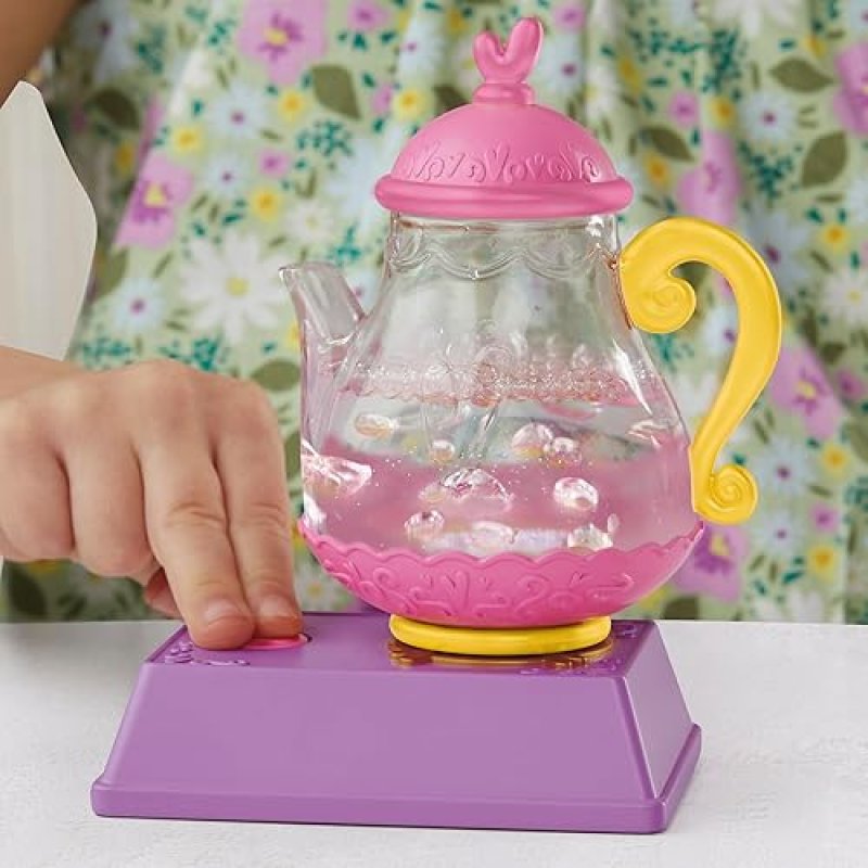 BABY ALIVE BUBBLY TEA PARTY SOPHIA SPARKLE DOLL WITH TEAPOT ACCESSORIES - BROWN HAIR, 11 INCHES - TOYS FOR 3+ YEAR OLDS