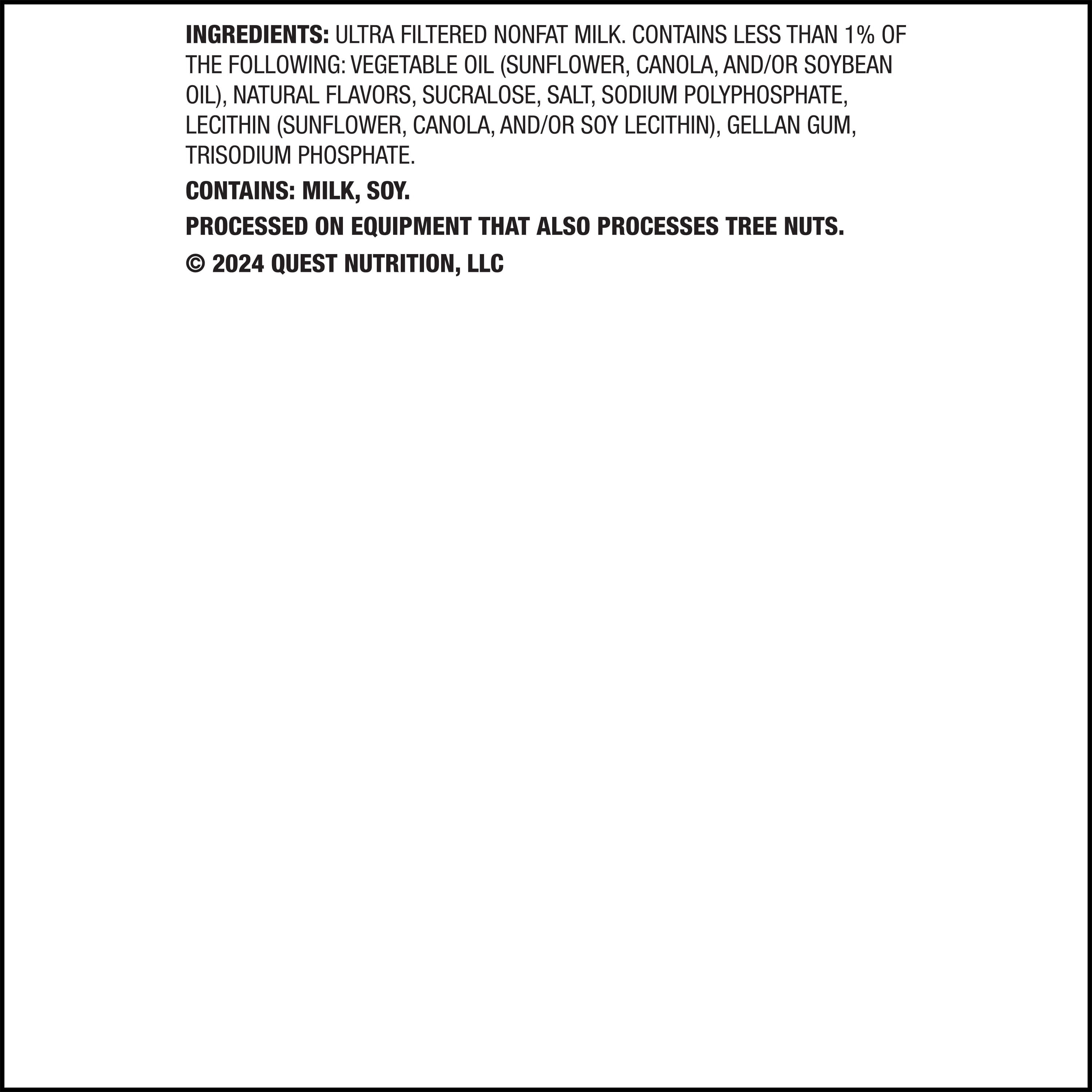 QUEST NUTRITION VANILLA MILKSHAKE READY TO DRINK, 45G HIGH PROTEIN - 4 PACK