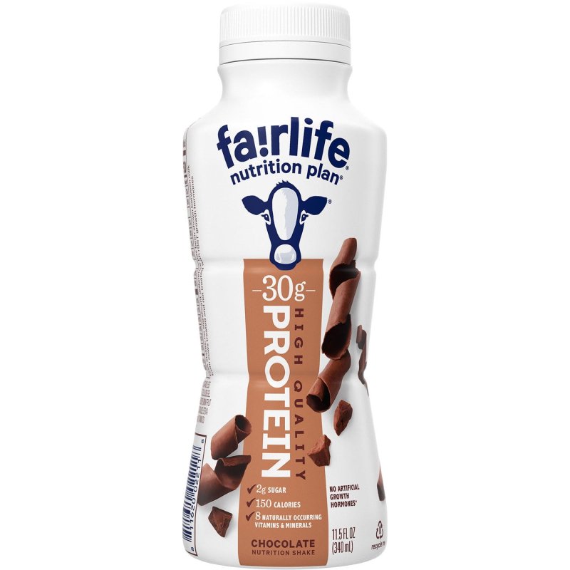 FAIRLIFE CHOCOLATE PROTEIN SHAKE, 30G, 11.5 FL OZ, PACK OF 12