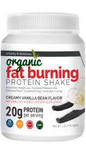 MAXIMUM SLIM ORGANIC WHEY PROTEIN POWDER - CREAMY VANILLA FAT BURNING SHAKE
