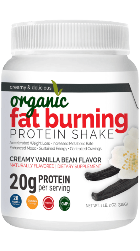 MAXIMUM SLIM ORGANIC WHEY PROTEIN POWDER - CREAMY VANILLA FAT BURNING SHAKE