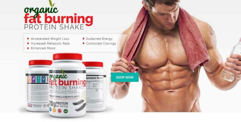 MAXIMUM SLIM ORGANIC WHEY PROTEIN POWDER - CREAMY VANILLA FAT BURNING SHAKE
