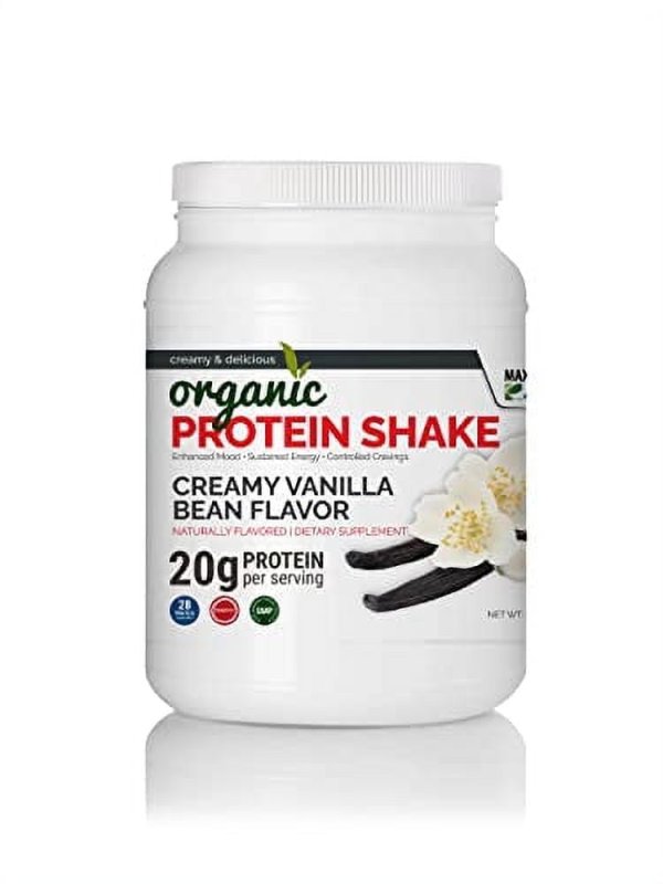 MAXIMUM SLIM ORGANIC CREAMY VANILLA BEAN PROTEIN SHAKE