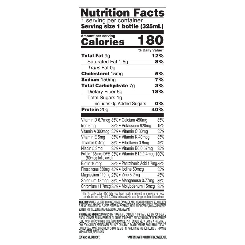 SLIMFAST VANILLA CREAM HIGH PROTEIN SHAKE, 11 FL OZ BOTTLE, 8 PACK