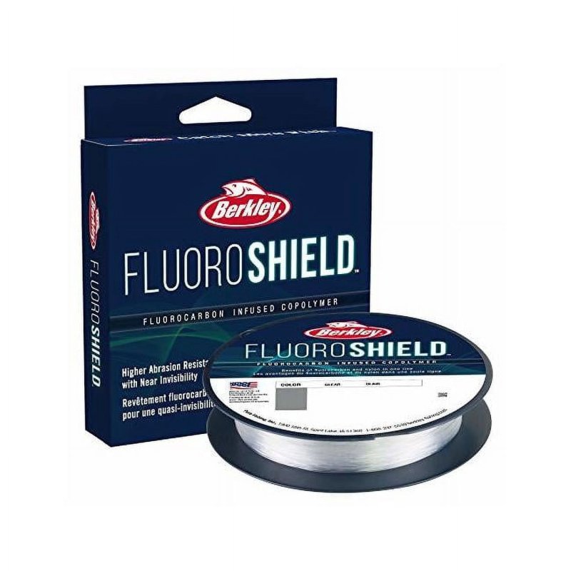 BERKLEY FLUOROSHIELD CLEAR 25LB 11.3KG FISHING LINE - PREMIUM QUALITY