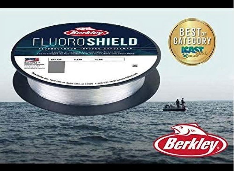 BERKLEY FLUOROSHIELD CLEAR 25LB 11.3KG FISHING LINE - PREMIUM QUALITY
