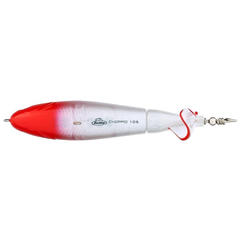 BERKLEY CHOPPO TOPWATER FISHING LURE - 1 OZ, PERFECT FOR BASS FISHING RED HEAD