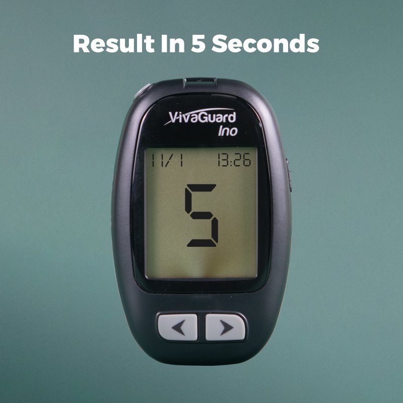 VIVAGUARD BLOOD GLUCOSE MONITOR FOR ACCURATE, PAINLESS TESTING AT HOME