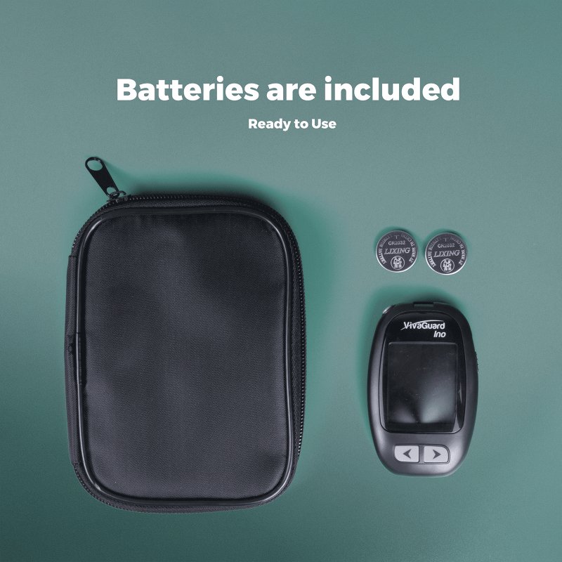VIVAGUARD BLOOD GLUCOSE MONITOR FOR ACCURATE, PAINLESS TESTING AT HOME