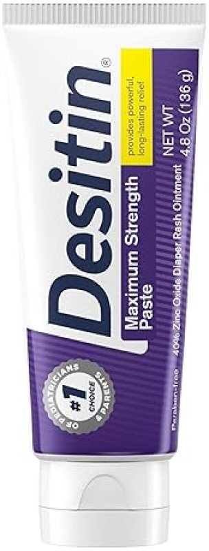 DESITIN MAXIMUM STRENGTH BABY DIAPER RASH CREAM, 40% ZINC OXIDE, 4.8 OZ - TREATMENT, RELIEF & PREVENTION