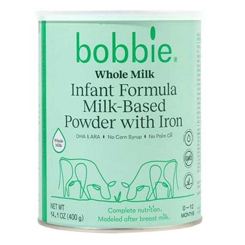 BOBBIE GRASS FED WHOLE MILK INFANT FORMULA FOR NEWBORN TO 12 MONTHS, 14.1 OZ