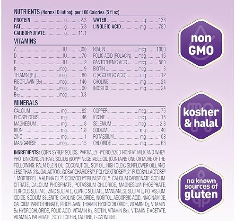 ENFAMIL NEUROPRO GENTLEASE BABY FORMULA, 35.2 OZ (PACK OF 4) - BRAIN BUILDING DHA, PREBIOTICS FOR SOFTER STOOLS