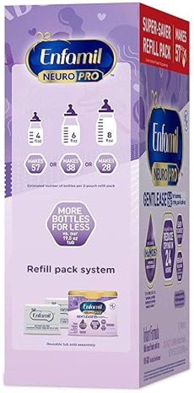 ENFAMIL NEUROPRO GENTLEASE BABY FORMULA, 35.2 OZ (PACK OF 4) - BRAIN BUILDING DHA, PREBIOTICS FOR SOFTER STOOLS