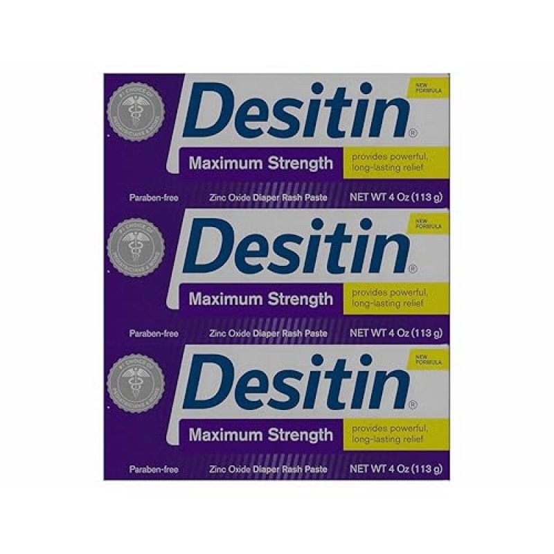DESITIN MAXIMUM STRENGTH DIAPER RASH PASTE, 4OZ (6 PACK)