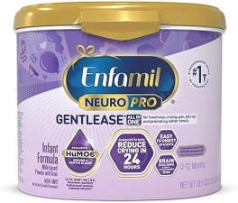 ENFAMIL NEUROPRO GENTLEASE BABY FORMULA 19.5 OZ WITH DHA & PREBIOTICS