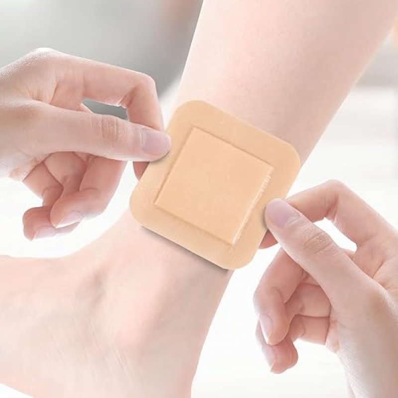 DIMORA SILICONE FOAM DRESSING 3"X3" WATERPROOF WOUND CARE BANDAGE 10 PACK - FSA/HSA APPROVED