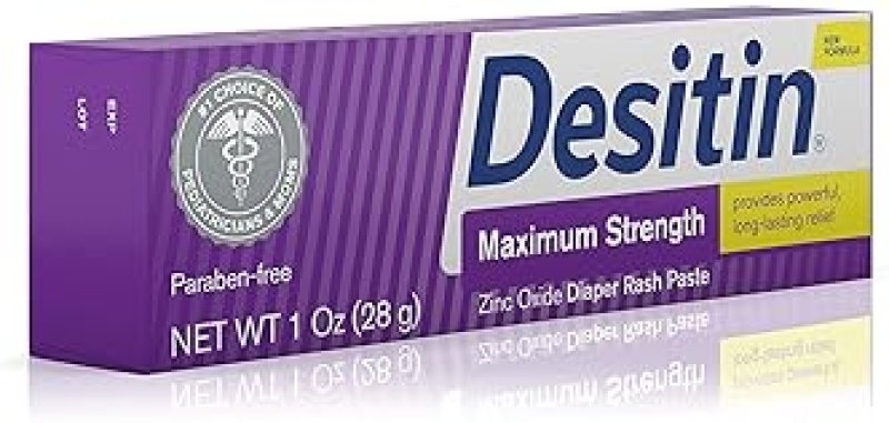 DESITIN MAXIMUM STRENGTH BABY DIAPER RASH CREAM 1 OZ - TRAVEL SIZE, 40% ZINC OXIDE