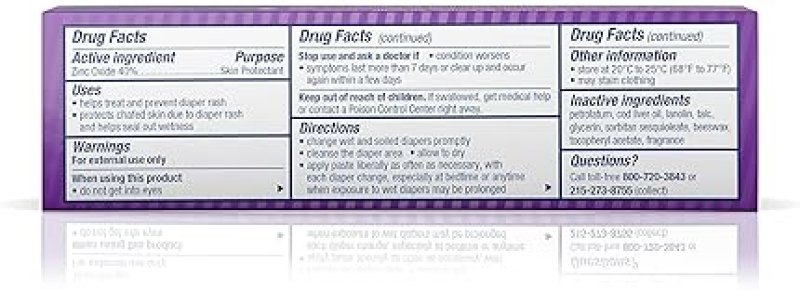 DESITIN MAXIMUM STRENGTH BABY DIAPER RASH CREAM 1 OZ - TRAVEL SIZE, 40% ZINC OXIDE